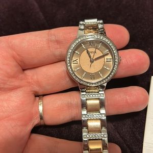 Fossil Virginia Two-Tone Stainless Steel Watch